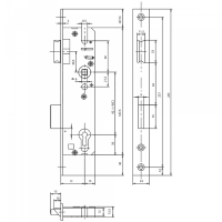 Rohrrahmenschloß 40 mm Dorn, 92 mm